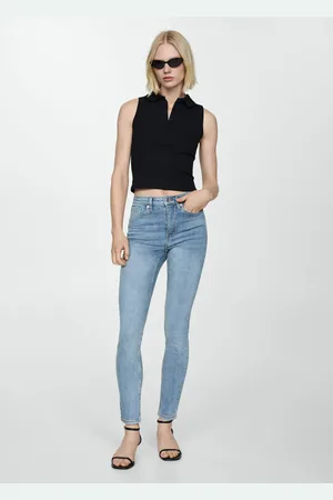 MANGO Jeans skinny tiro alto