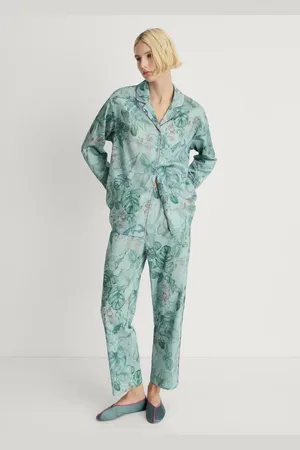 MANGO Pantalón pijama estampado tropical
