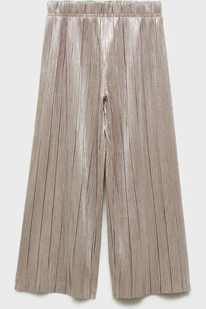 MANGO KIDS Pantalón recto plisado 6 años
