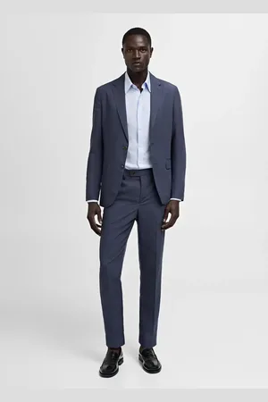 MANGO AN Pantalón traje slim fit tejido comfort stretch 8