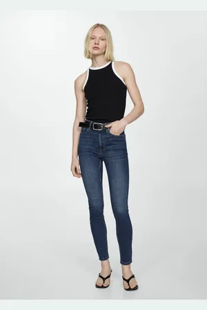 MANGO Jeans skinny tiro alto