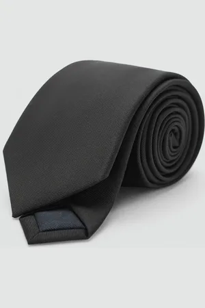 MANGO AN Corbata lisa microestructura Unitalla