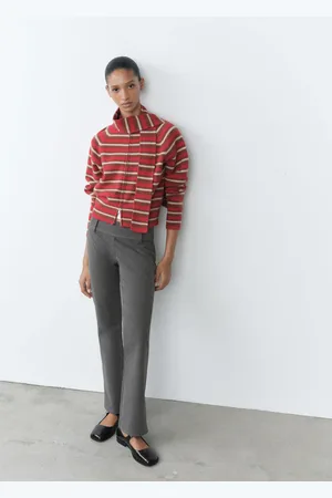 MANGO Pantalón acampanado tiro bajo CH