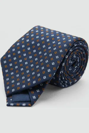 MANGO AN Corbata % seda de mora estampada Unitalla