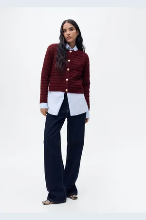MANGO Chaqueta punto detalles calados E