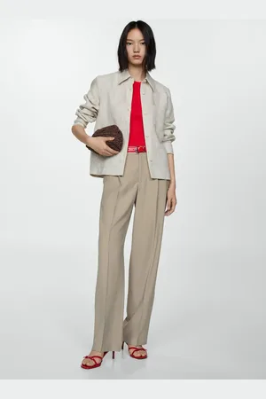 MANGO Pantalón recto pinzas