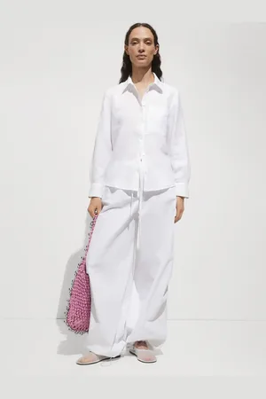 MANGO Camisa lino bolsillo 2E