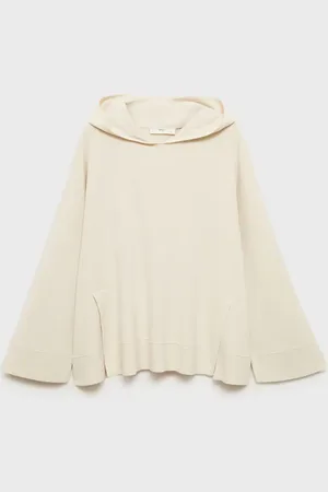 MANGO Sudadera capucha punto canalé