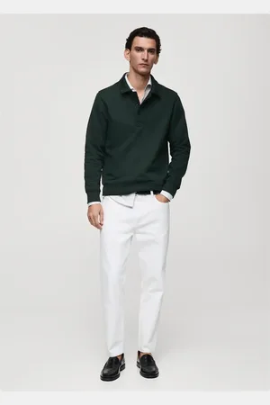 MANGO AN Sudadera polo perchada regular fit