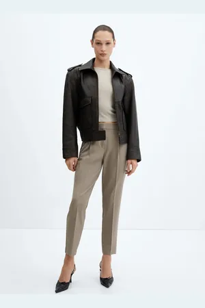 MANGO Pantalón recto pinzas