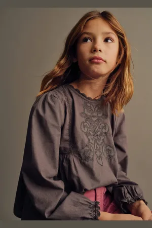 MANGO KIDS Blusa detalles bordados 8