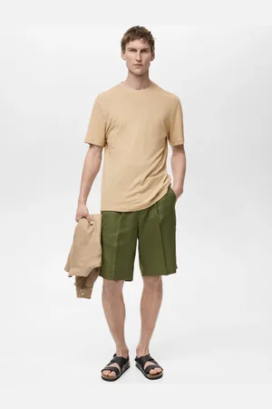 MANGO AN Camiseta lino slim fit