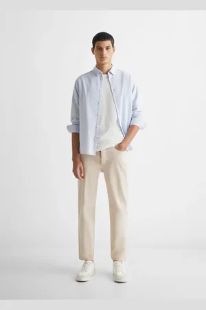 MANGO TEEN Pantalón regular fit algodón