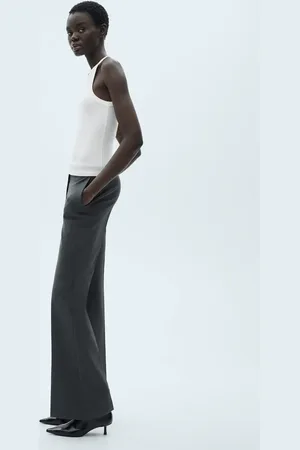 MANGO Top canalé algodón E