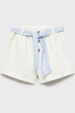 MANGO KIDS Shorts vaqueros lazo 6