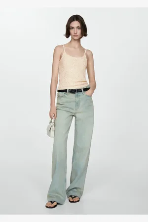 MANGO Top tirantes lentejuelas