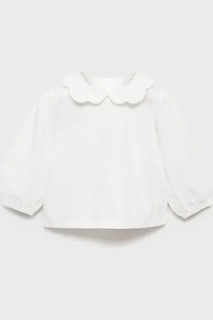 MANGO BABY Camiseta algodón cuello babydoll 28 meses