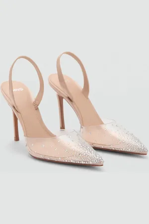 MANGO Zapato punta transparente strass