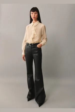 MANGO Camisa lyocell volante