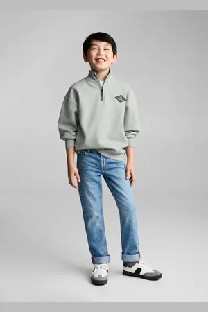 MANGO KIDS Sudadera algodón cremallera 4 años