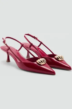 MANGO Zapato tacón detalle metálico