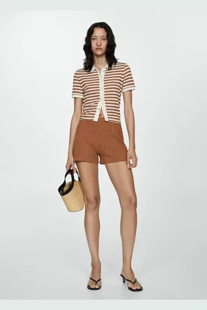 MANGO Shorts punto rectos