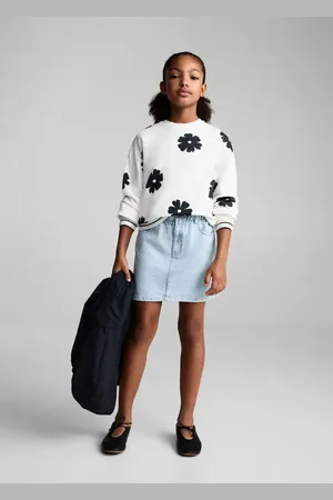 MANGO KIDS Falda corta denim