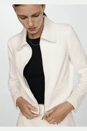 MANGO Chaqueta textura algodón