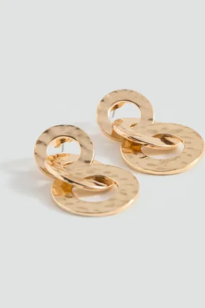 MANGO TEEN Pendientes aros entrelazados Unitalla