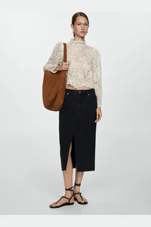 MANGO Falda midi vaquera CH