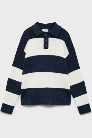 MANGO KIDS Jersey estilo polo rayas 8 años
