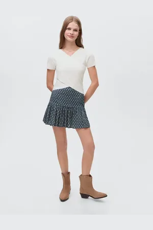 MANGO TEEN Falda volante bajo