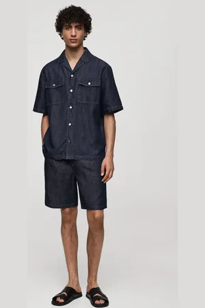 MANGO AN Bermudas % algodón efecto denim