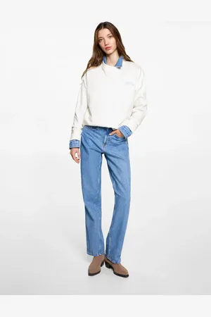 MANGO TEEN Sudadera algodón mensaje
