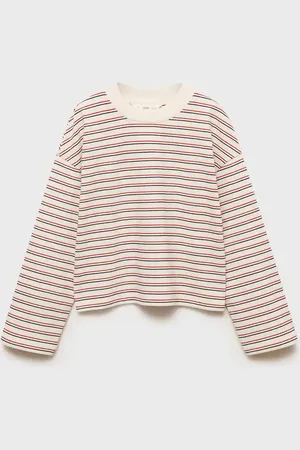 MANGO KIDS Camiseta estampado rayas 6 años