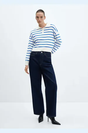 MANGO Jersey rayas cuello polo E