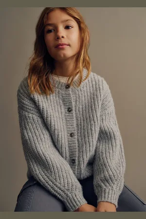 MANGO KIDS Cárdigan punto canalé botones 4 años
