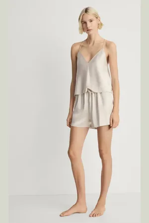 MANGO Shorts pijama seda