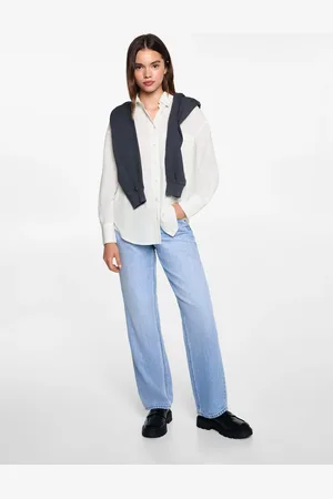 MANGO TEEN Camisa oversize rayas