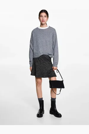 MANGO TEEN Falda punto lurex