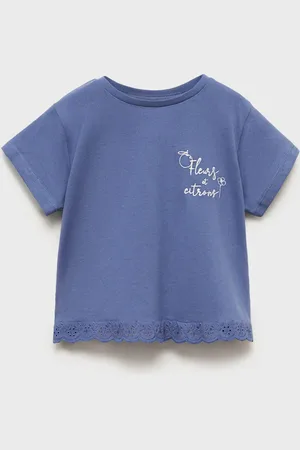 MANGO BABY Camiseta bordada algodón 4 años