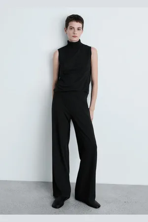 MANGO Top punto cuello alto