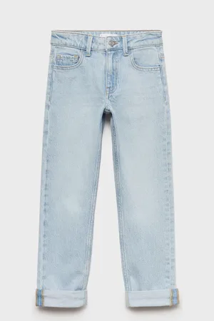 MANGO KIDS Jeans rectos bajo vuelta 4 años