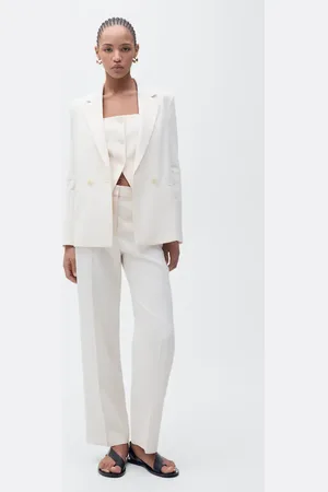 MANGO Chaleco traje espalda abierta