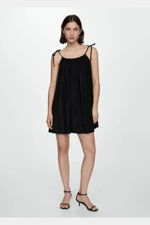 MANGO Vestido fluido corto