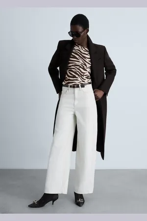 MANGO Camiseta cebra cuello asimétrico CH