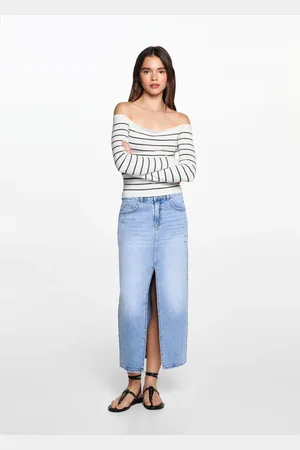 MANGO TEEN Jersey cuello barco rayas