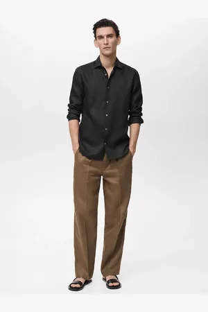 MANGO AN Camisa % lino