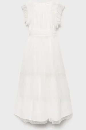 MANGO KIDS Vestido plumeti volantes 2