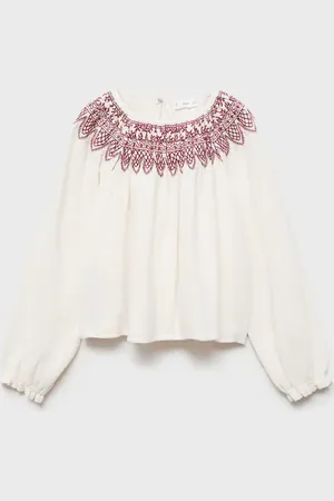 MANGO KIDS Blusa detalles bordados